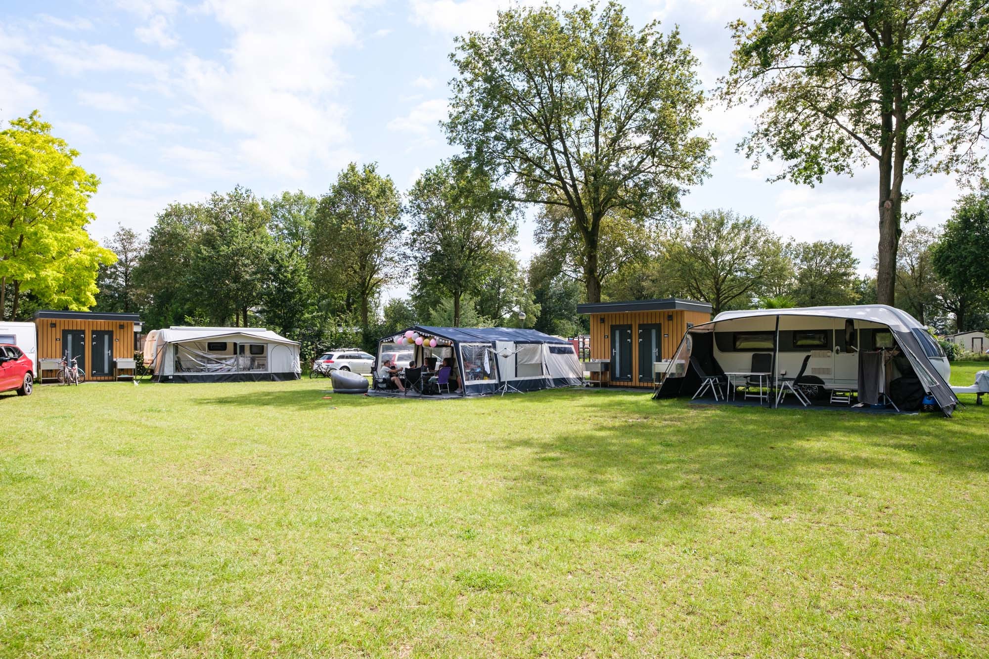 Comfort camping pitch