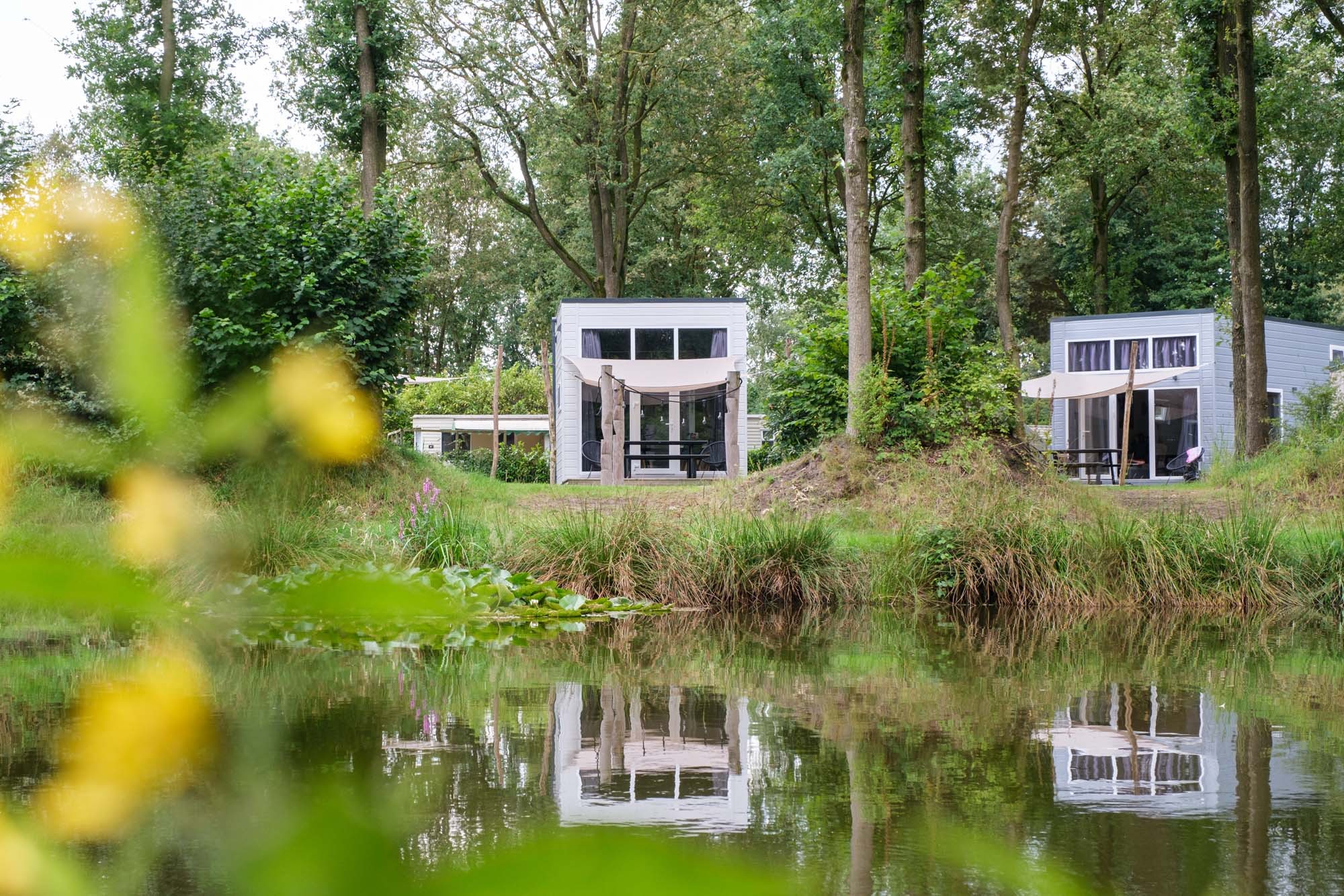 Tiny house by the fishing pond