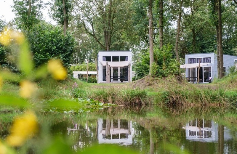 Tiny house by the fishing pond